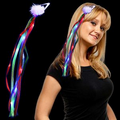 Rainbow LED Ribbon Fascinator Diva Hair Clip